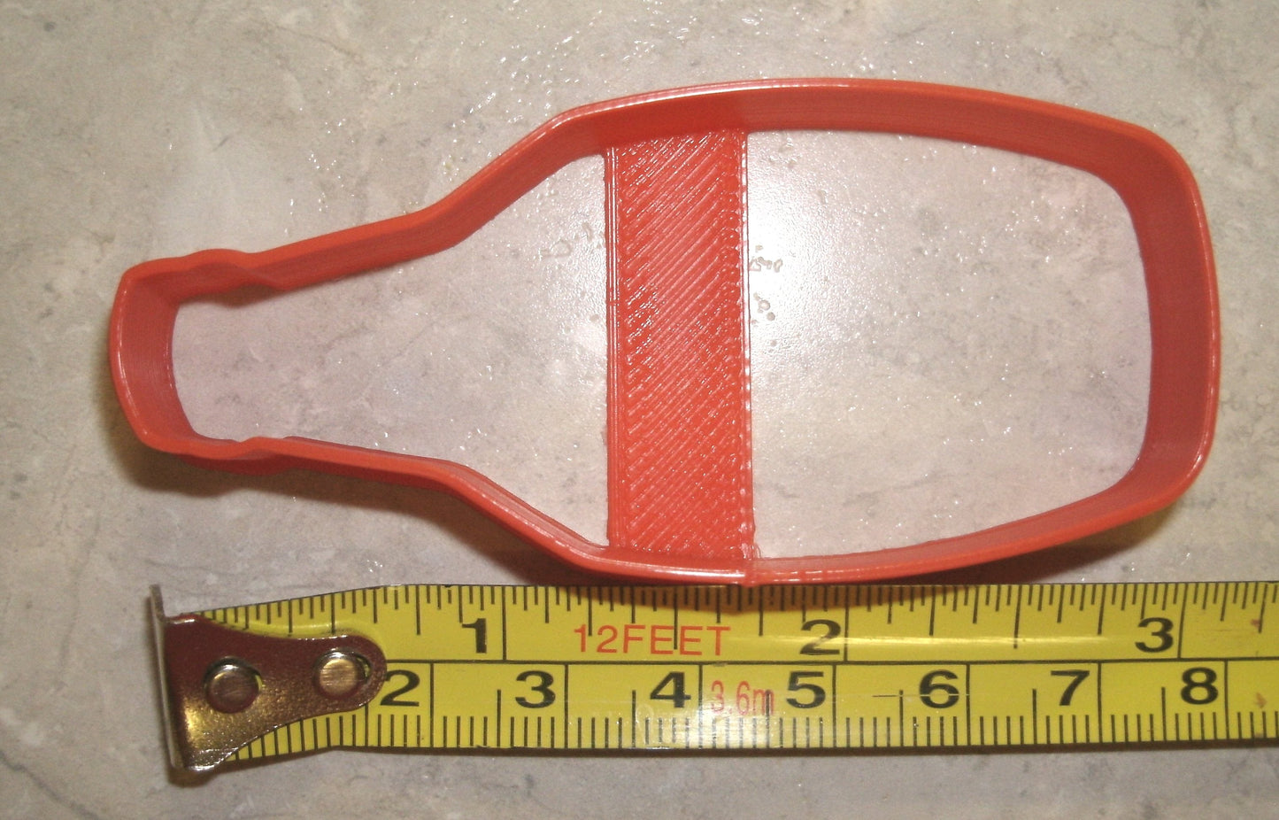 Wine Bottle Red Rose Champagne Vintage Cookie Cutter Made In USA PR767