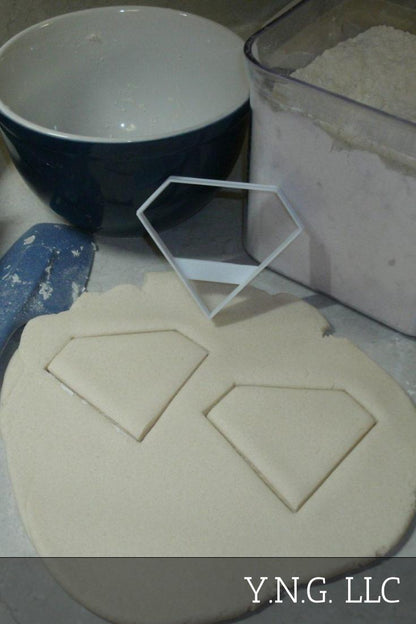 Diamond Cut Outline Gemstone Gem Crystal Mineral Jewel Cookie Cutter USA PR2686