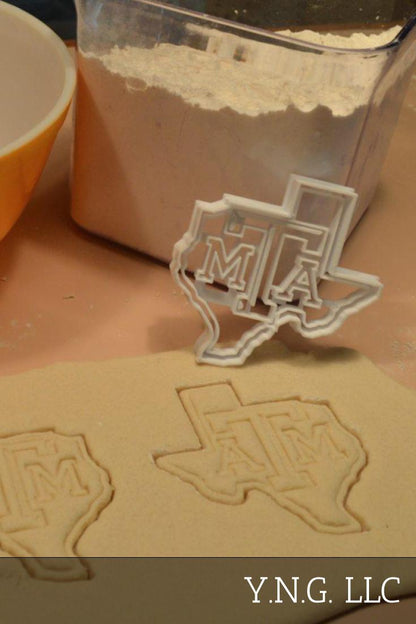 Texas ATM University A&M Aggies Gig Em Set Of 3 Cookie Cutters USA PR1317