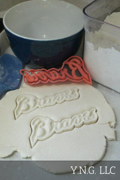 Atlanta Braves MLB Baseball Team Logo Set Of 2 Cookie Cutters USA PR1291