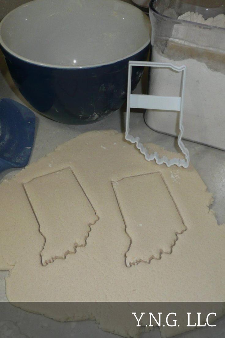 State of Indiana Outline Hoosier Crossroads of America Cookie Cutter USA PR2714