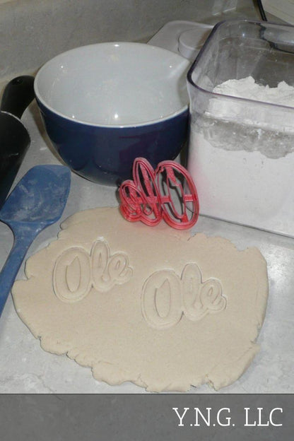 Ole Miss University Of Mississippi Athletics Set Of 3 Cookie Cutters USA PR1316