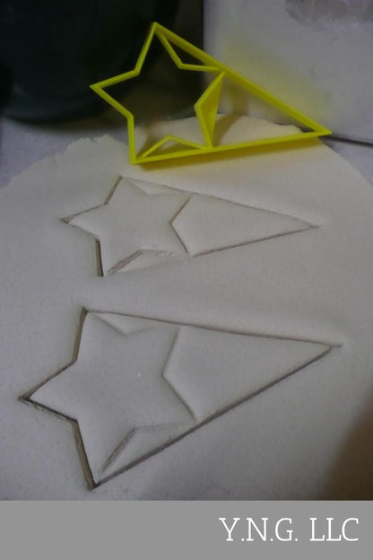Star With Triangle Medium Size Award Design Flag Cookie Cutter USA PR3047