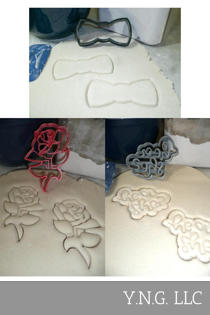 Beauty Or Beast Gender Reveal Baby Shower Set Of 3 Cookie Cutters USA PR1342