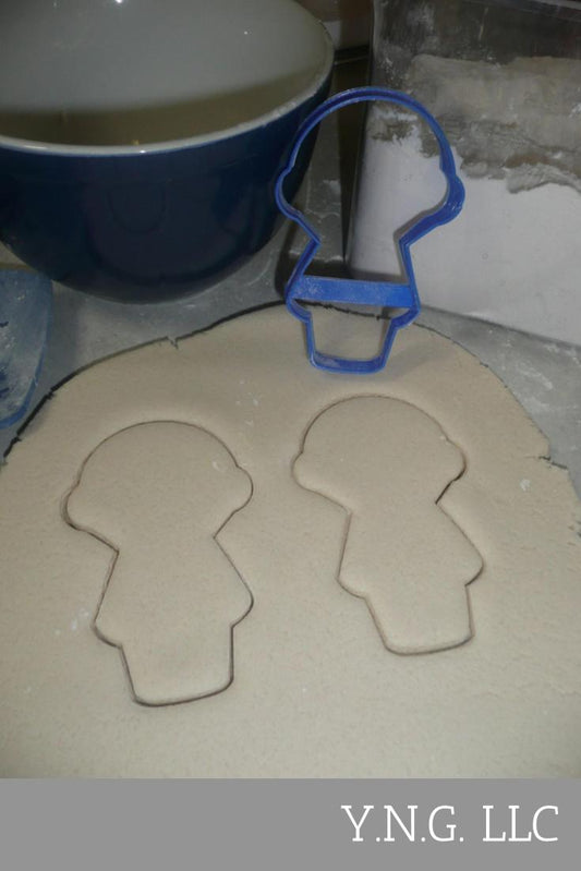Boy Body With Round Head Outline Vintage Kid Toy Design Cookie Cutter USA PR3070