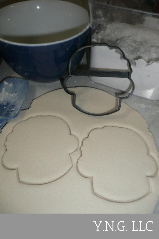 Monster Face Outline Scary Creature Halloween Cookie Cutter USA PR3123