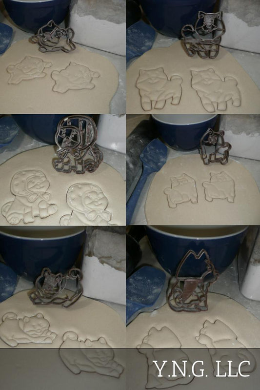 Corgi Dogs Cattle Herding Breed Pup Puppy Set Of 6 Cookie Cutters USA PR1338