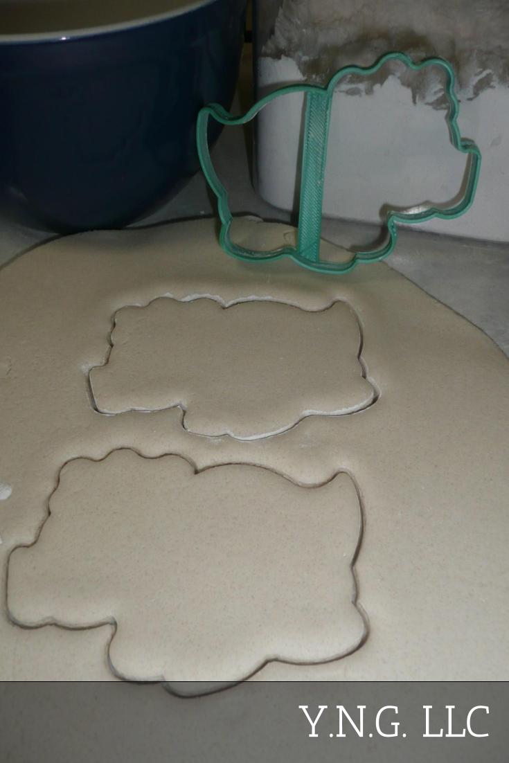 Triceratops Dinosaur Three Horns Dino Outline Cookie Cutter USA PR3162