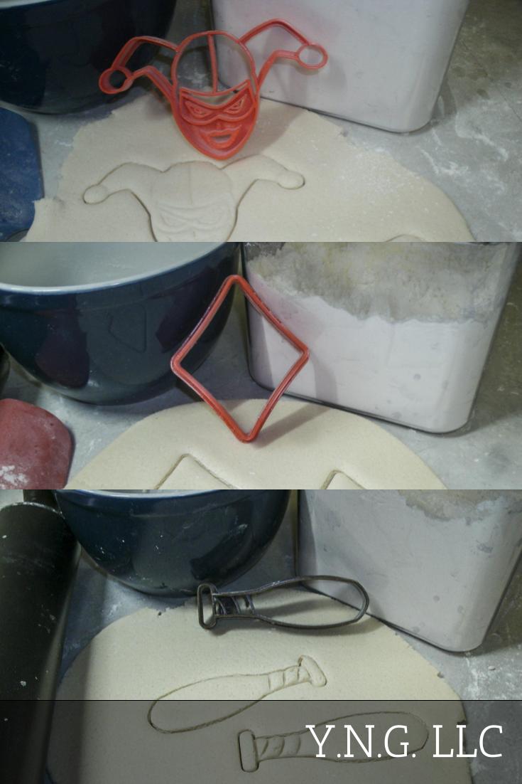 Harley Quinn DC Comics Suicide Squad Movie Set Of 3 Cookie Cutters USA PR1186
