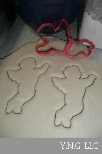 Flying Cupid Outline Love Cherub Valentine Sweetheart Cookie Cutter USA PR3269