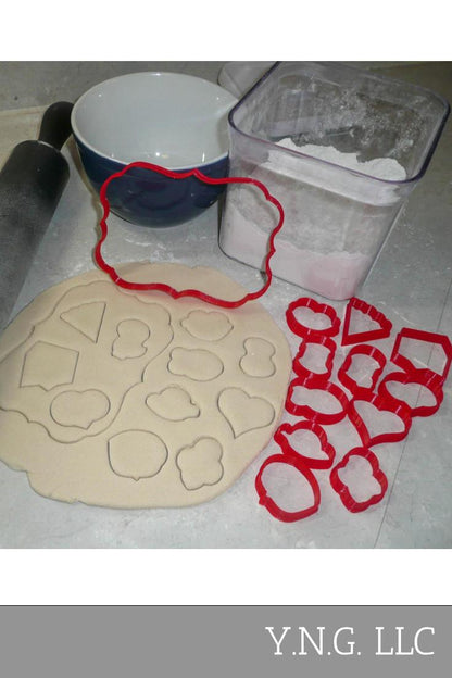 Valentine Frame And Mini Designs Edible Card Set Of 12 Cookie Cutters USA PR3193