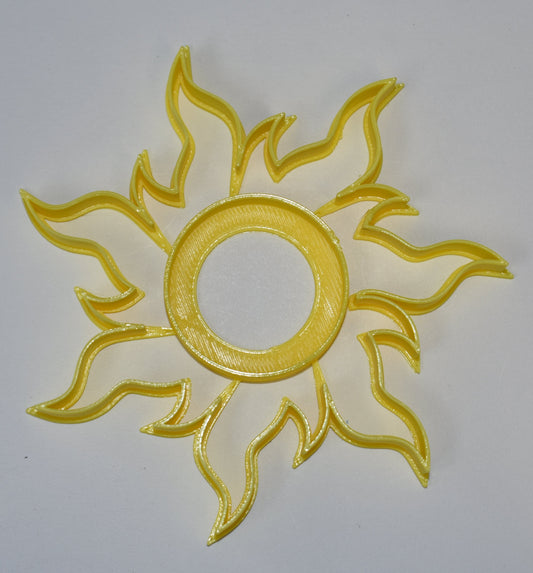 6x Tangled Sun Fondant Cutter Cupcake Topper Size 1.75" USA FD598