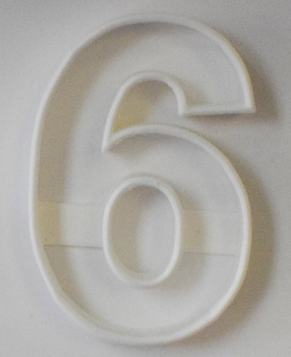 6x Number Six 6 Fondant Cutter Cupcake Topper 1.75 IN USA FD108-6