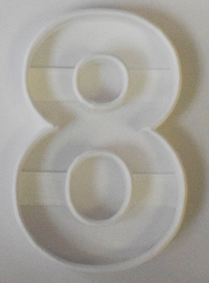 6x Number Eight 8 Fondant Cutter Cupcake Topper Size 1.75" USA FD108-8