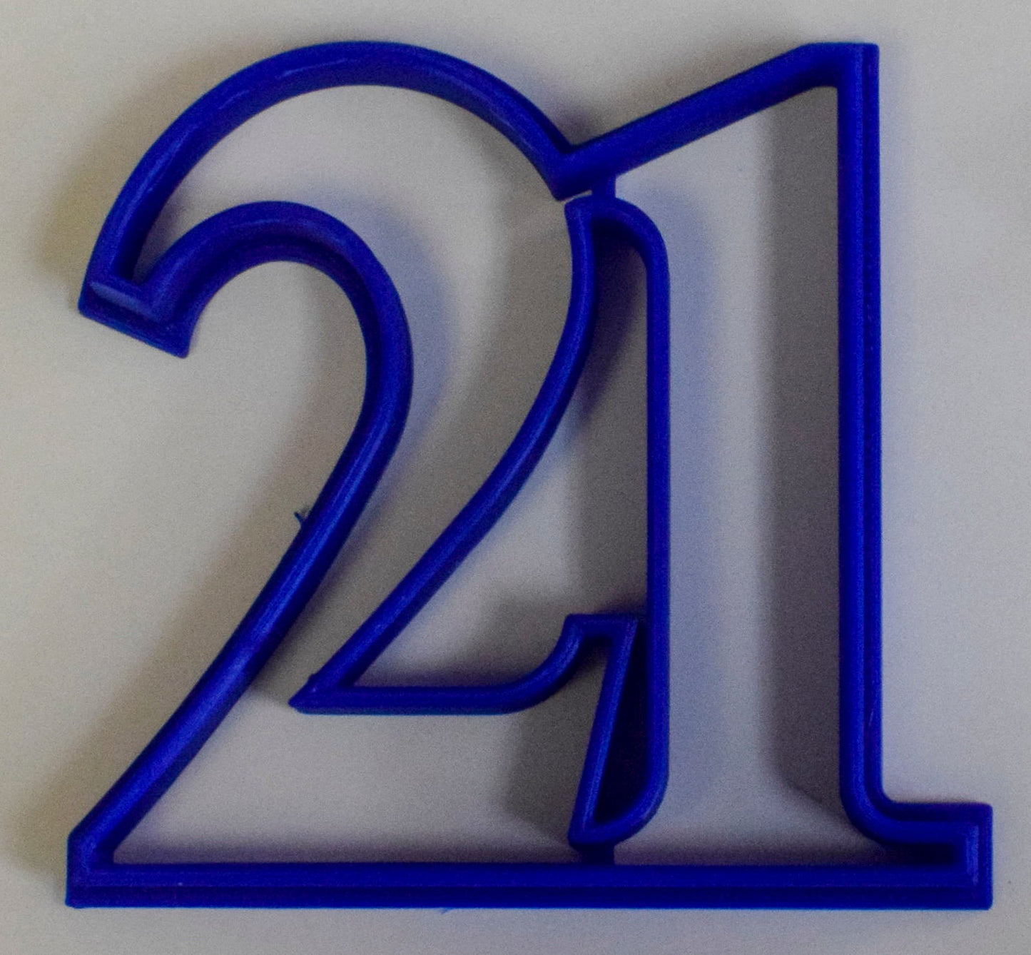 Number 21 Twenty-one 21st Birthday Anniversary Sports Cookie Cutter USA PR108-21