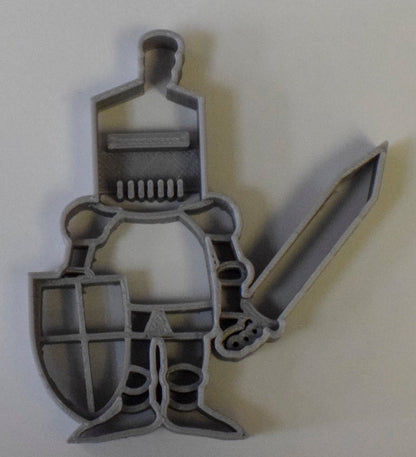 6x Knight Body Fondant Cutter Cupcake Topper Size 1.75" USA FD776