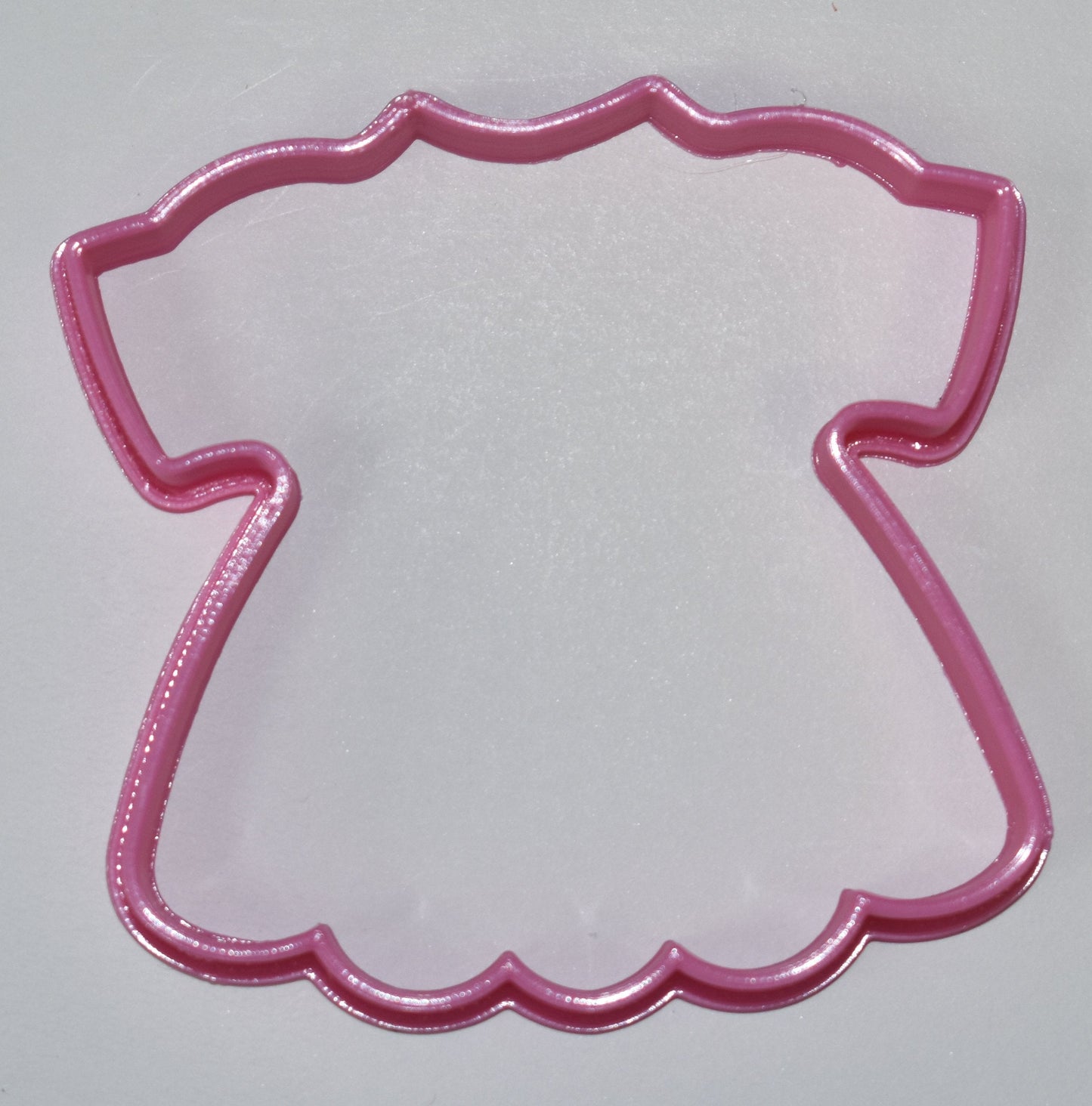 6x Baby Girl Dress Fondant Cutter Cupcake Topper Size 1.75" USA FD662