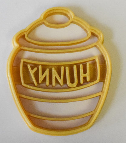 6x Honey Hunny Pot Fondant Cutter Cupcake Topper Size 1.75" USA FD797