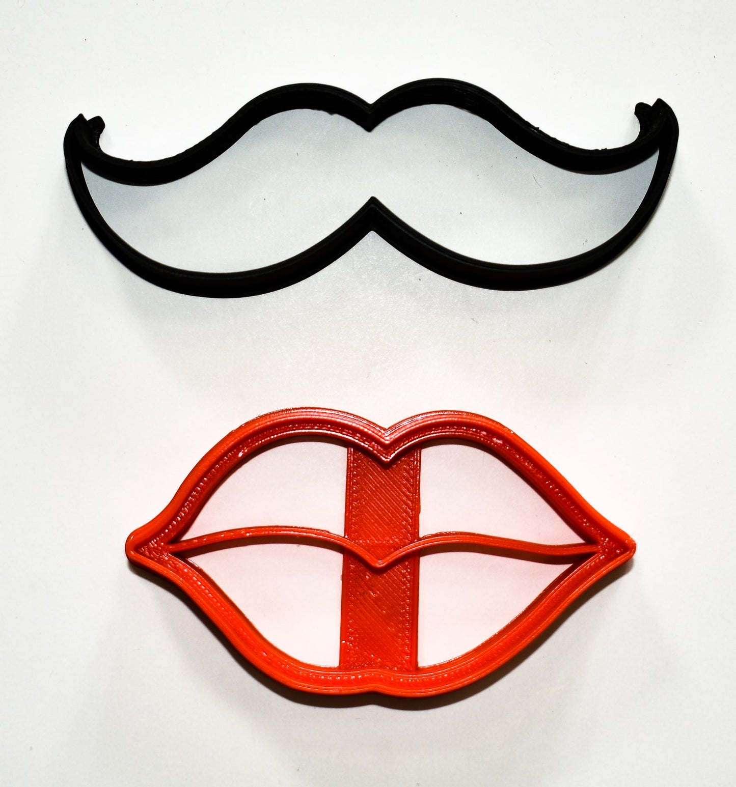 Mr And Mrs Lips Mustache Bridal Shower Set Of 2 Cookie Cutters USA PR1063