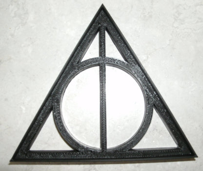 6x Deathly Hallows Fondant Cutter Cupcake Topper Size 1.75" USA FD720