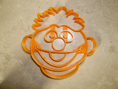 6x Ernie Face Fondant Cutter Cupcake Topper 1.75 IN USA FD2251
