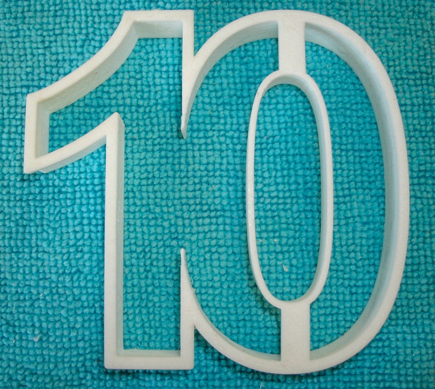 6x Number 10 Ten Fondant Cutter Cupcake Topper Size 1.75" USA FD108-10