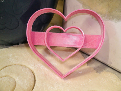 Double Heart Love Bridal Shower Wedding Anniversary Cookie Cutter USA PR301