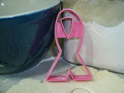 Ribbon Cancer Awareness Cookie Cutter Made In USA PR316