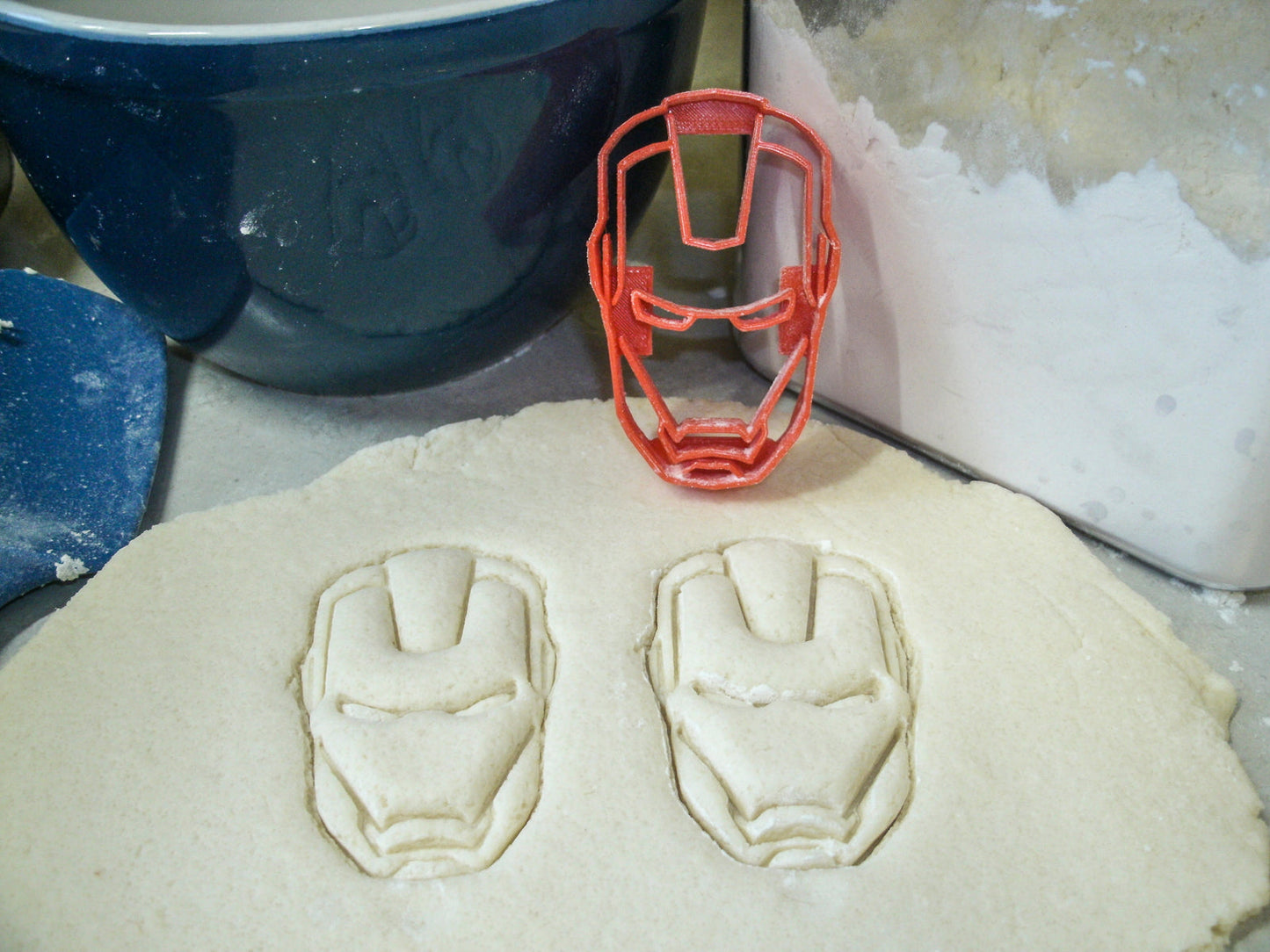 Iron Man Superhero Face Helmet Marvel Character Cookie Cutter Made in USA PR467