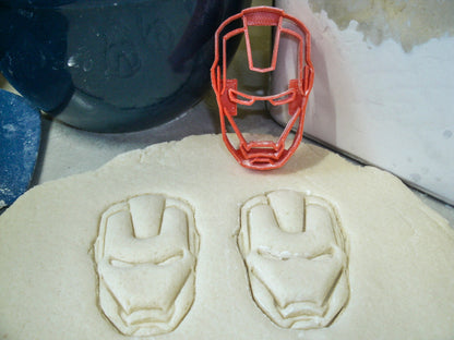 Iron Man Superhero Face Helmet Marvel Character Cookie Cutter Made in USA PR467