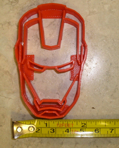 Iron Man Superhero Face Helmet Marvel Character Cookie Cutter Made in USA PR467