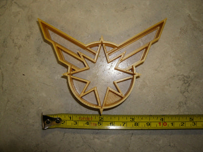 Captain Marvel Superhero Logo Comic Book Cookie Cutter Made In USA PR846
