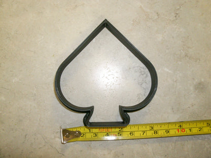 Black Spade Playing Cards Suits Game Cookie Cutter Made In USA PR899
