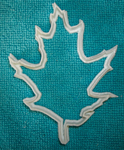 6x Oak Leaf Outline Fall Fondant Cutter Cupcake Topper Size 1.75" USA FD214