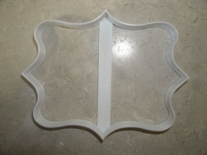 Frame Plaque Fancy Decorative Outline Rectangle Shape Cookie Cutter USA PR2958