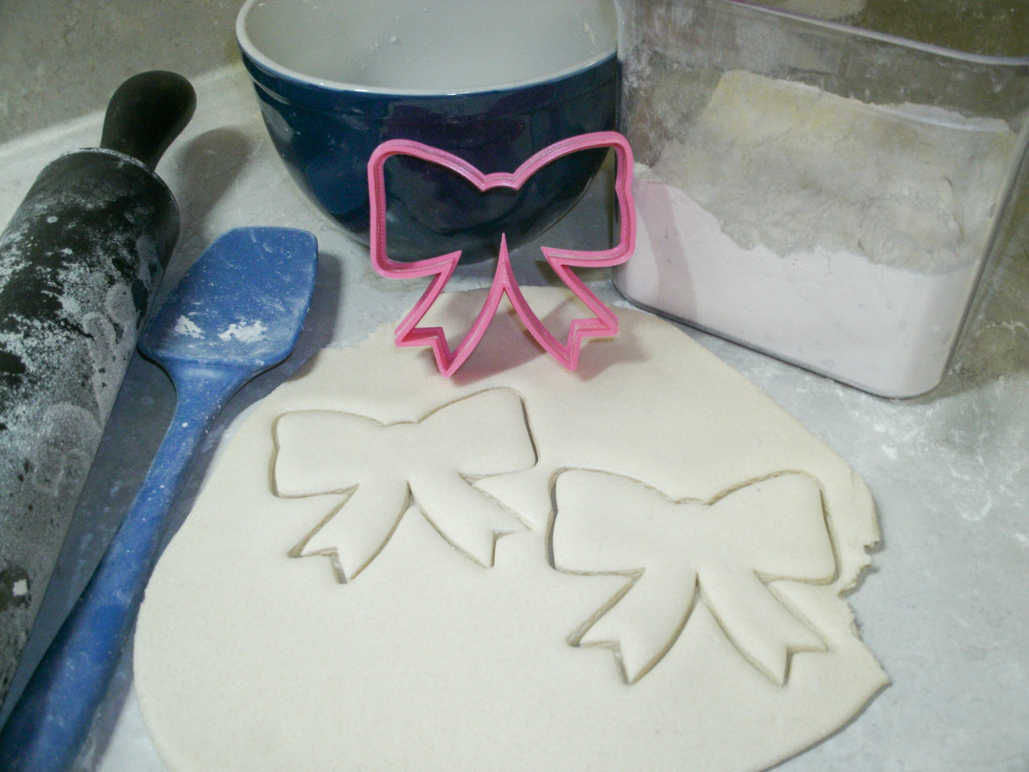 Girls Bow Baby Shower Gender Reveal Party Cookie Cutter Made In USA PR306