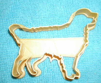 6x Golden Retriever Fondant Cutter Cupcake Topper Size 1.75" USA FD626