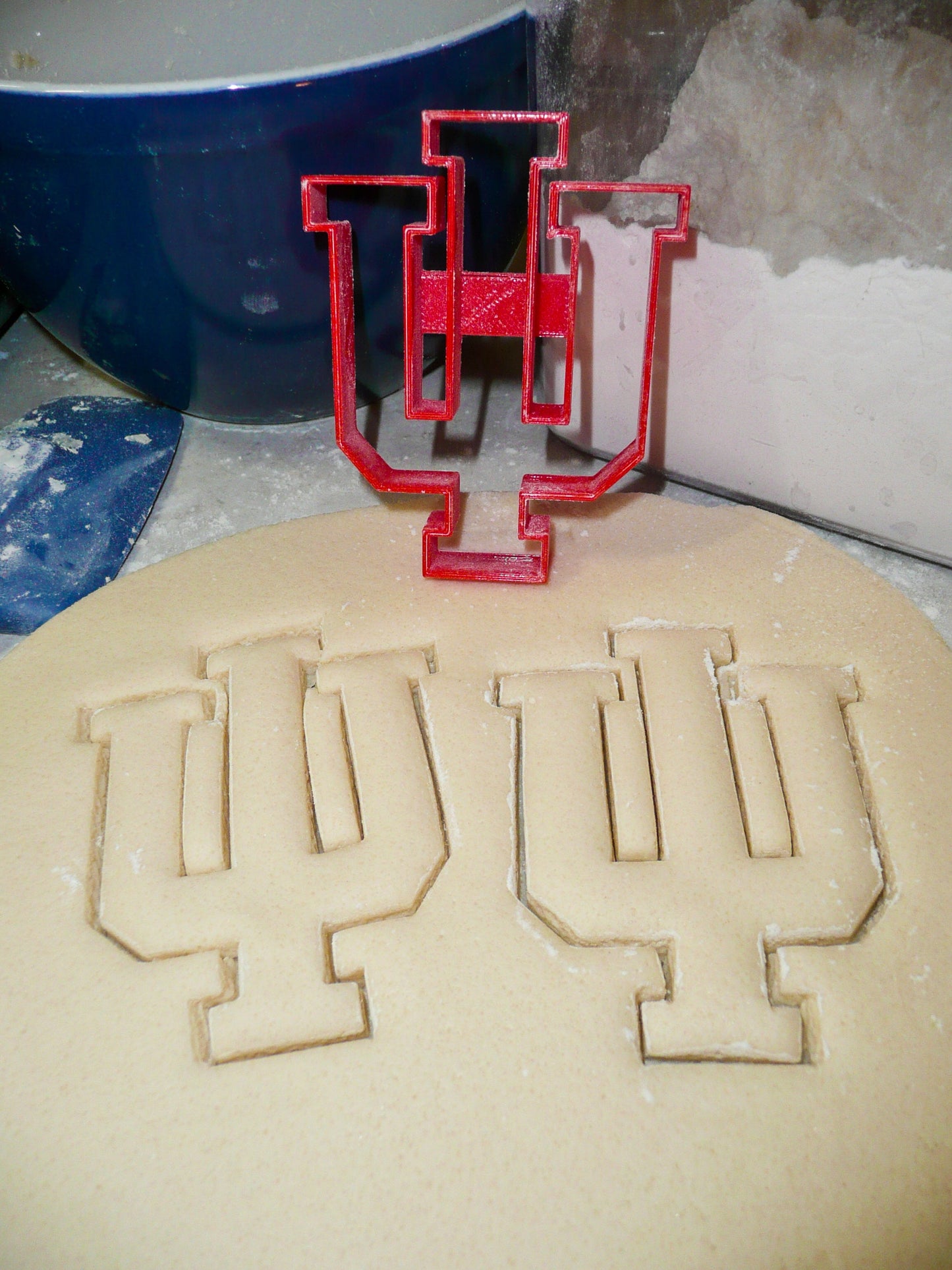 Indiana Hoosiers IU Letters Special Occasion Cookie Cutter Made In USA PR992