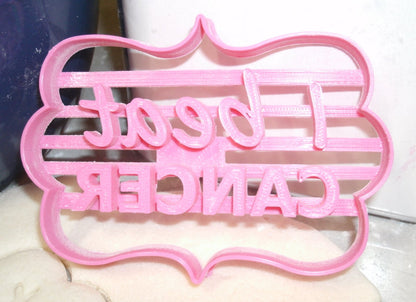 I Beat Cancer Survivor Remission Celebration Cookie Cutter Made in USA PR727