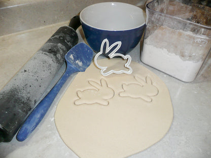 Jumping Easter Bunny Rabbit Spring Holiday Cookie Cutter USA PR221