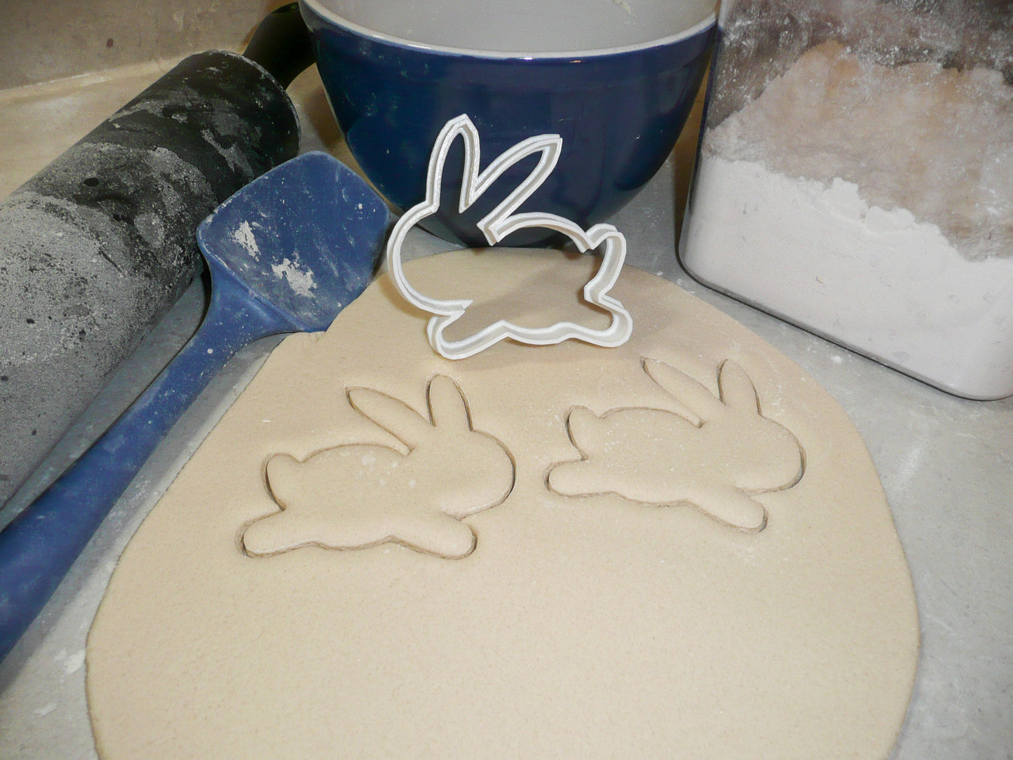 Jumping Easter Bunny Rabbit Spring Holiday Cookie Cutter USA PR221