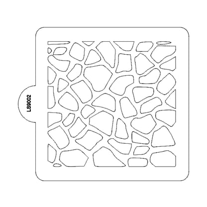 Giraffe Print Pattern Stencil for Cookies or Cakes USA Made LS9002