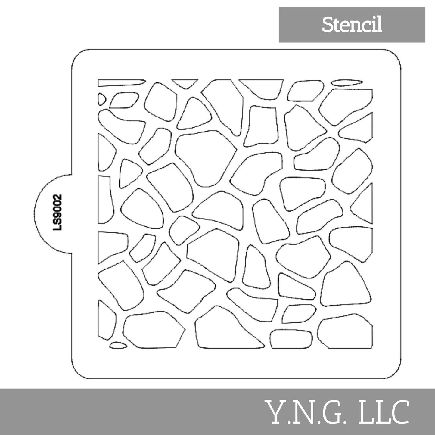 Giraffe Print Pattern Stencil for Cookies or Cakes USA Made LS9002