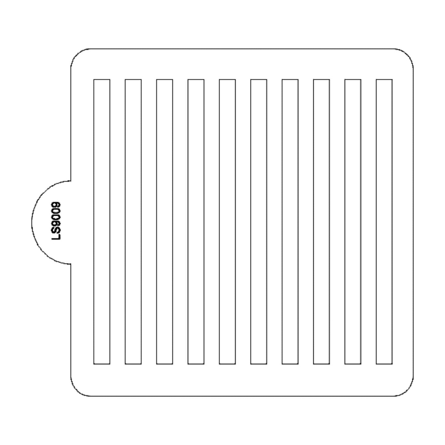 Stripe 0.25 Inch Pattern Stencil for Cookies or Cakes USA Made LS9009