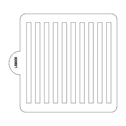 Stripe 0.25 Inch Pattern Stencil for Cookies or Cakes USA Made LS9009