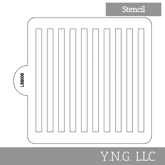 Stripe 0.25 Inch Pattern Stencil for Cookies or Cakes USA Made LS9009