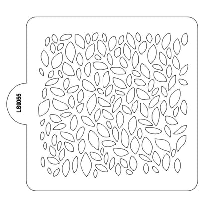 Leaf Design Pattern Stencil for Cookies or Cakes USA Made LS9055