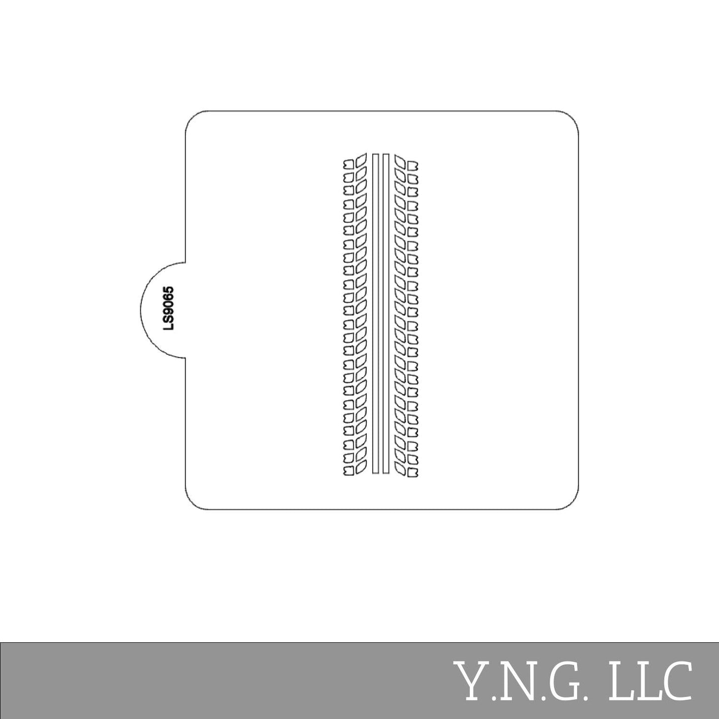 Truck Tire Track Stencil for Cookies or Cakes USA Made LS9065