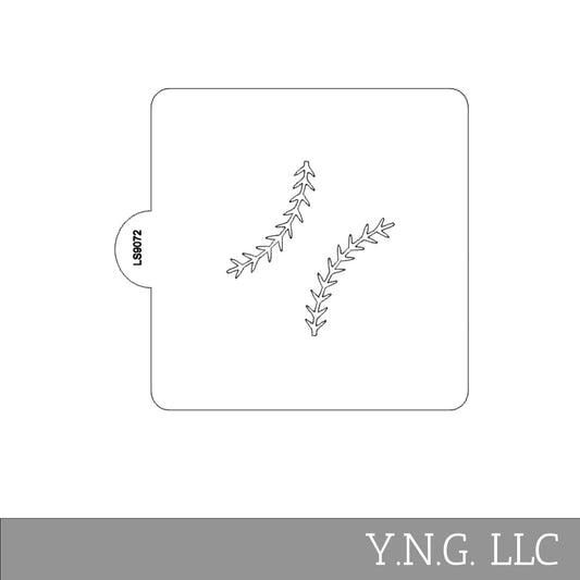 Baseball Softball Stitches Stencil for Cookies or Cake USA Made LS9072