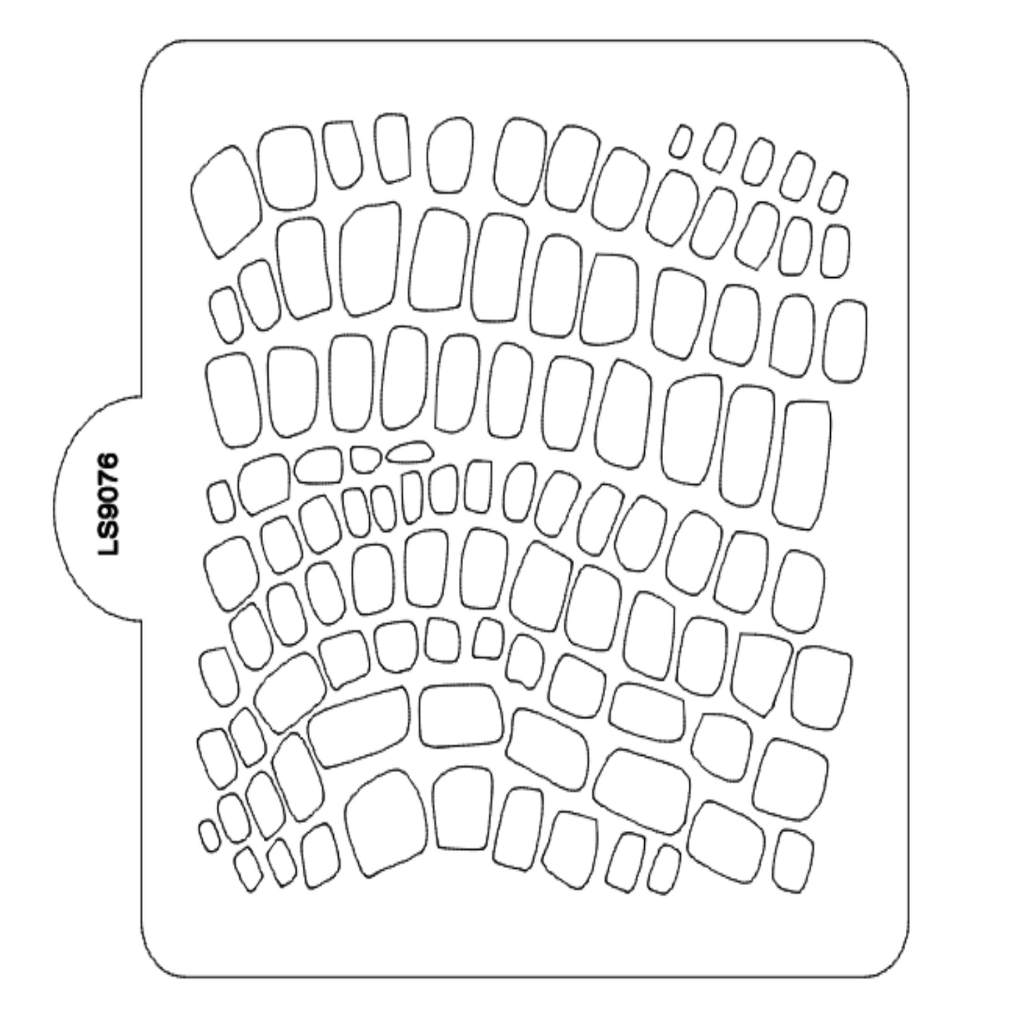 Reptile Skin Pattern Stencil for Cookies or Cakes USA Made LS9076